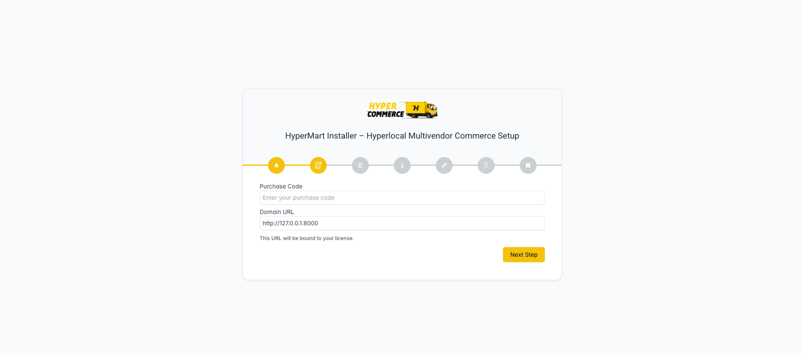 License — purchase code and domain